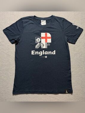 England FIFA World Cup Qatar 2022 T-Shirt Youth 158/164 Navy NWT
